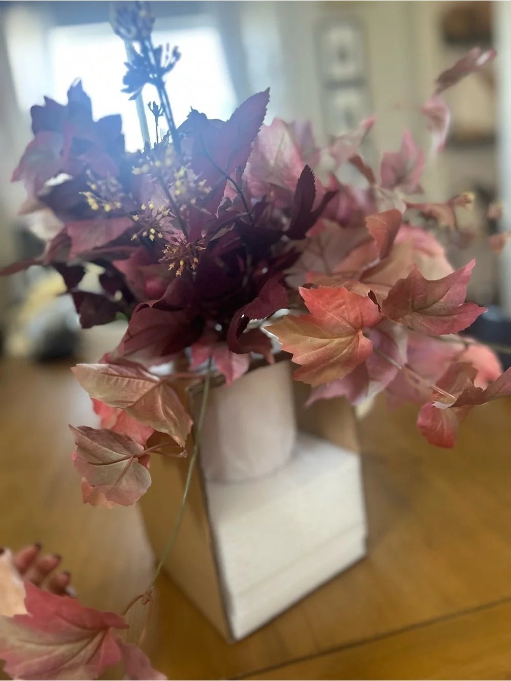 NWT Threshold 22” Mixed Fall Artificial Leaf Arrangement